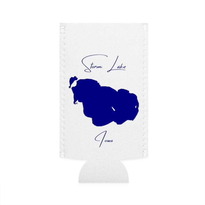 Iowa  Storm  Lake  Slim  Can  Koozie  front  position  view  from  flat-front  white.webp