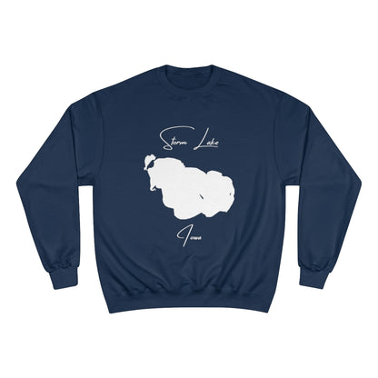Iowa  Storm  Lake  Sweatshirt  front  position  view  from  front  navy.webp