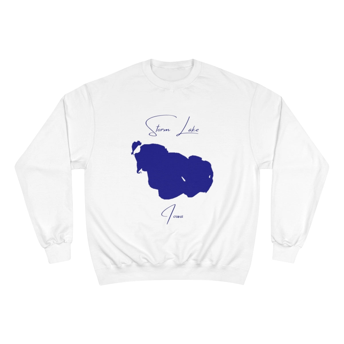 Iowa  Storm  Lake  Sweatshirt  front  position  view  from  front  white.webp