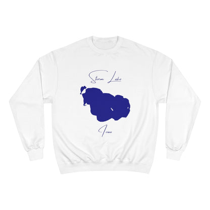 Iowa  Storm  Lake  Sweatshirt  front  position  view  from  front  white.webp