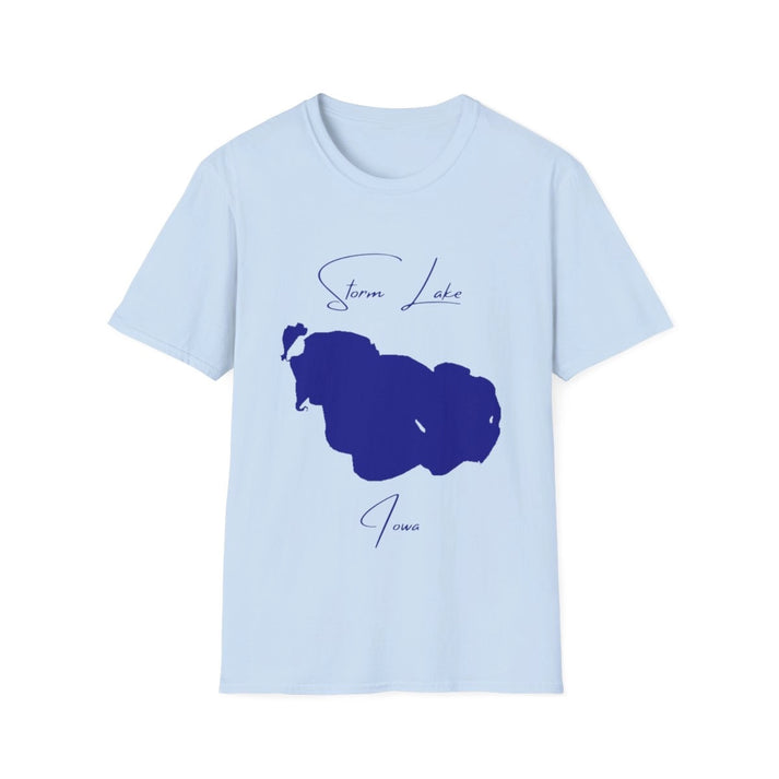 Iowa  Storm  Lake  T-shirt  front  position  view  from  front  light  blue.webp