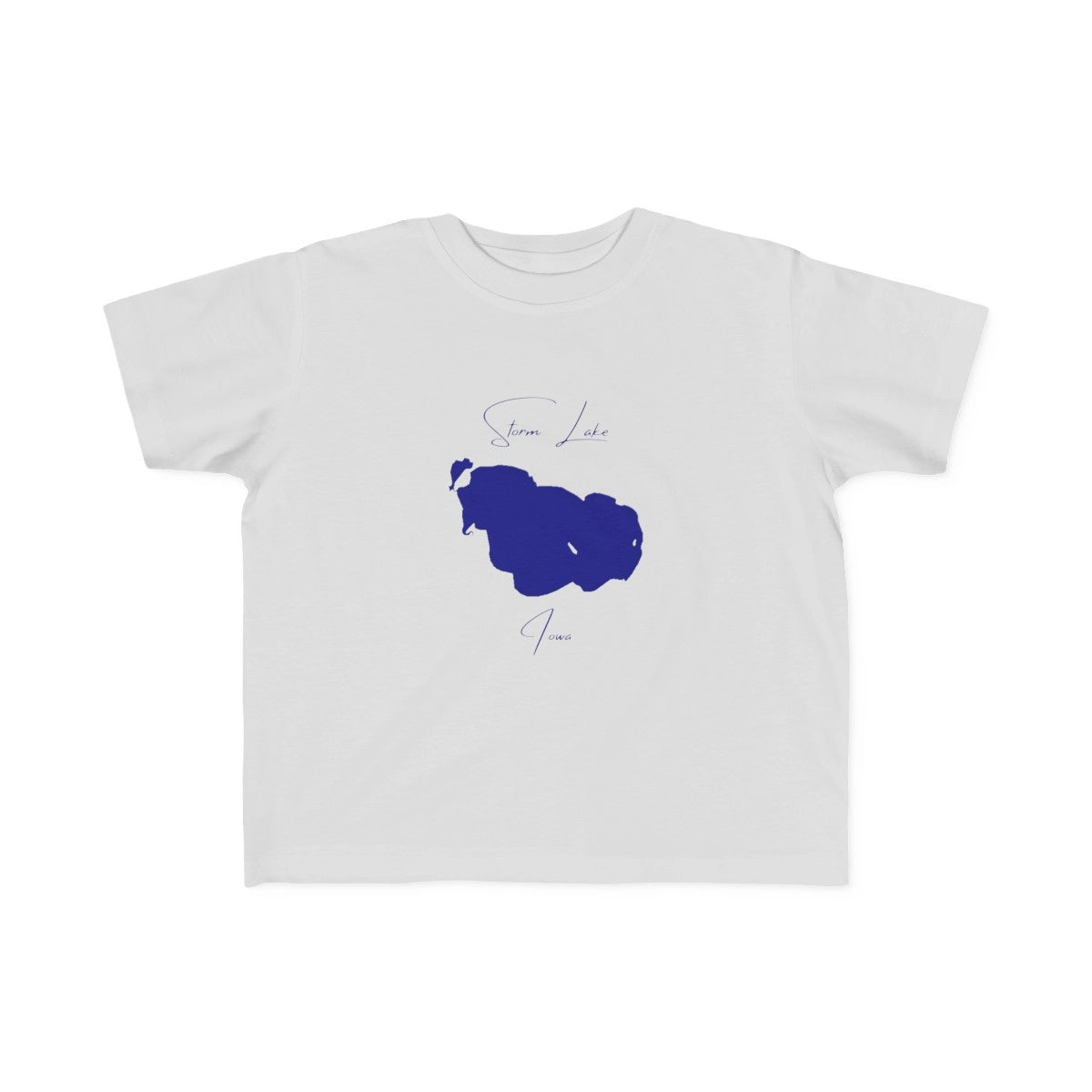 Iowa  Storm  Lake  Toddler  T-shirt  front  position  view  from  front  silver.webp