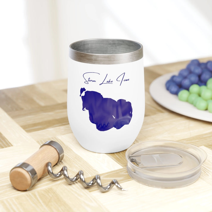 Iowa  Storm  Lake  Wine  Tumbler  other  position  view  from  context  white.webp