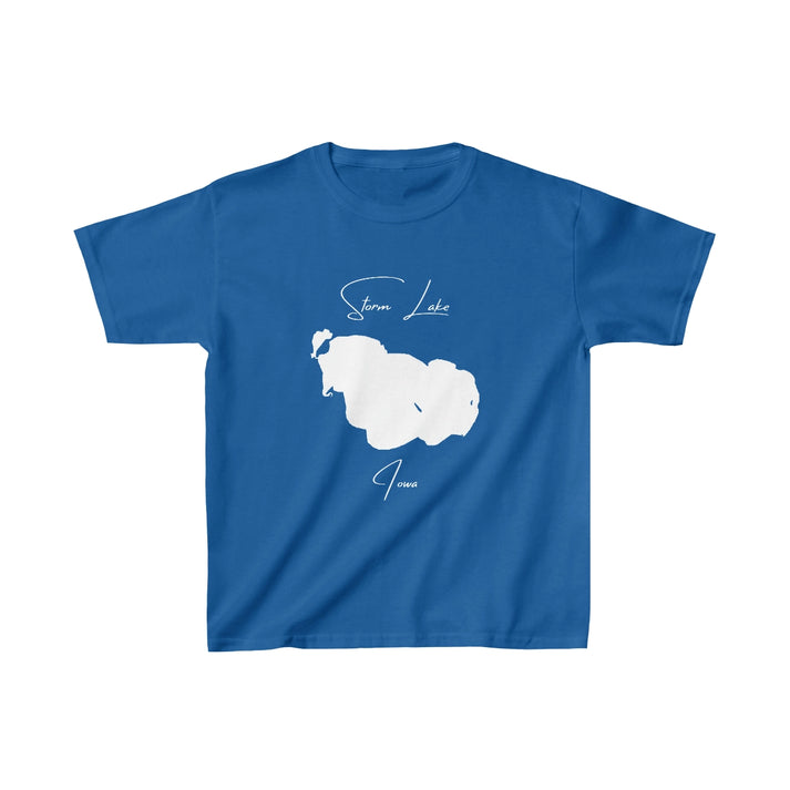 Iowa  Storm  Lake  Youth  T-shirt  front  position  view  from  front  royal.webp