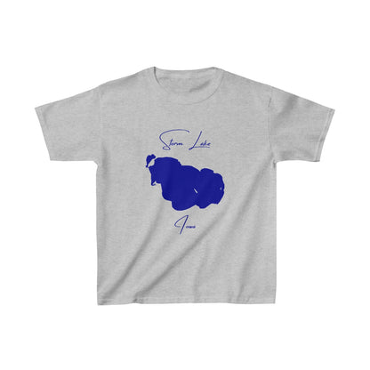 Iowa  Storm  Lake  Youth  T-shirt  front  position  view  from  front  sport  grey.webp