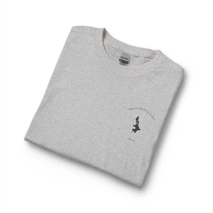 Iowa  West  Okoboji  Lake  Long  Sleeve  Fishing  T-shirt  other  position  view  from  folded  sport  grey.webp