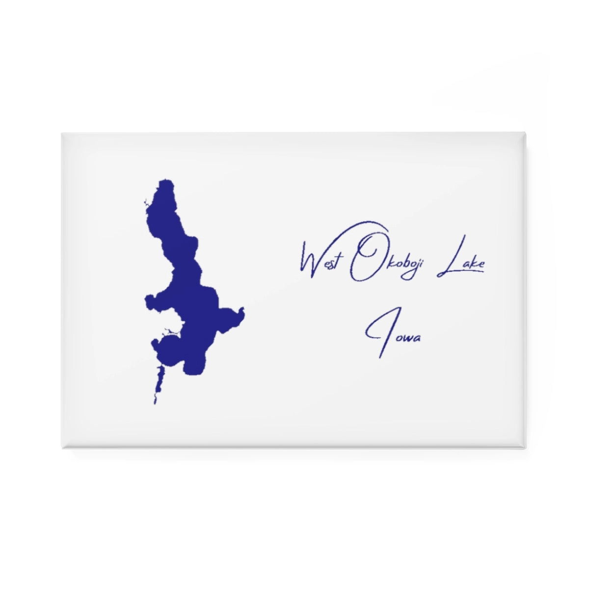 Iowa  West  Okoboji  Lake  Magnet  front  position  view  from  front  2  x  3.webp