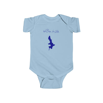 Iowa  West  Okoboji  Lake  Onesie  front  position  view  from  front  light  blue.webp