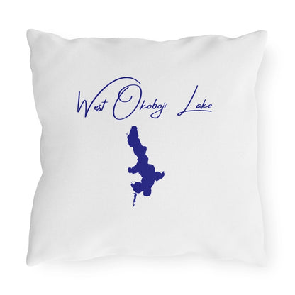 Iowa  West  Okoboji  Lake  Outdoor  Pillow  back  position  view  from  back  16  x  16.webp