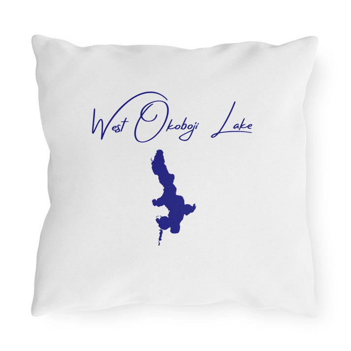 Iowa  West  Okoboji  Lake  Outdoor  Pillow  back  position  view  from  back  16  x  16.webp