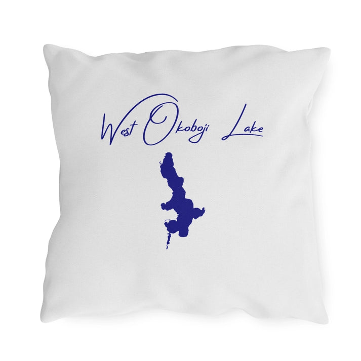 Iowa  West  Okoboji  Lake  Outdoor  Pillow  back  position  view  from  back  18  x  18.webp