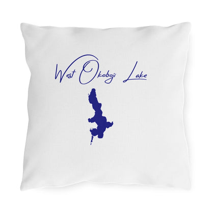 Iowa  West  Okoboji  Lake  Outdoor  Pillow  front  position  view  from  front  16  x  16.webp