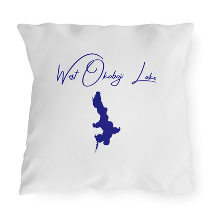 Iowa  West  Okoboji  Lake  Outdoor  Pillow  front  position  view  from  front  20  x  20.webp
