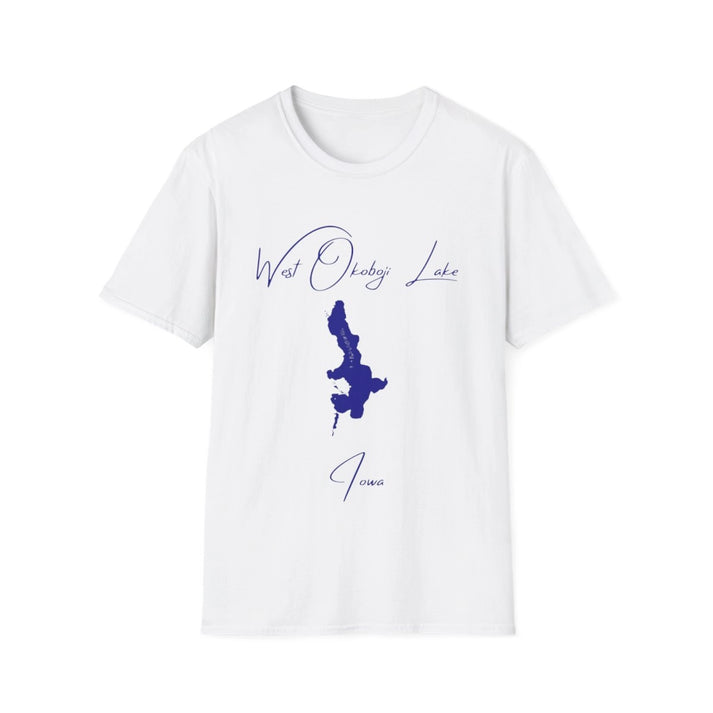 Iowa  West  Okoboji  Lake  T-shirt  front  position  view  from  front  white.webp