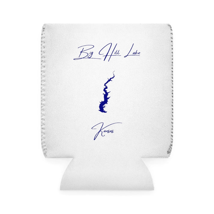 Kansas  Big  Hill  Lake  Can  Koozie  front  position  view  from  front-1  white.webp