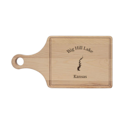 Kansas  Big  Hill  Lake  Engraved  Cutting  Board  front  position  view  from  front  maple.webp