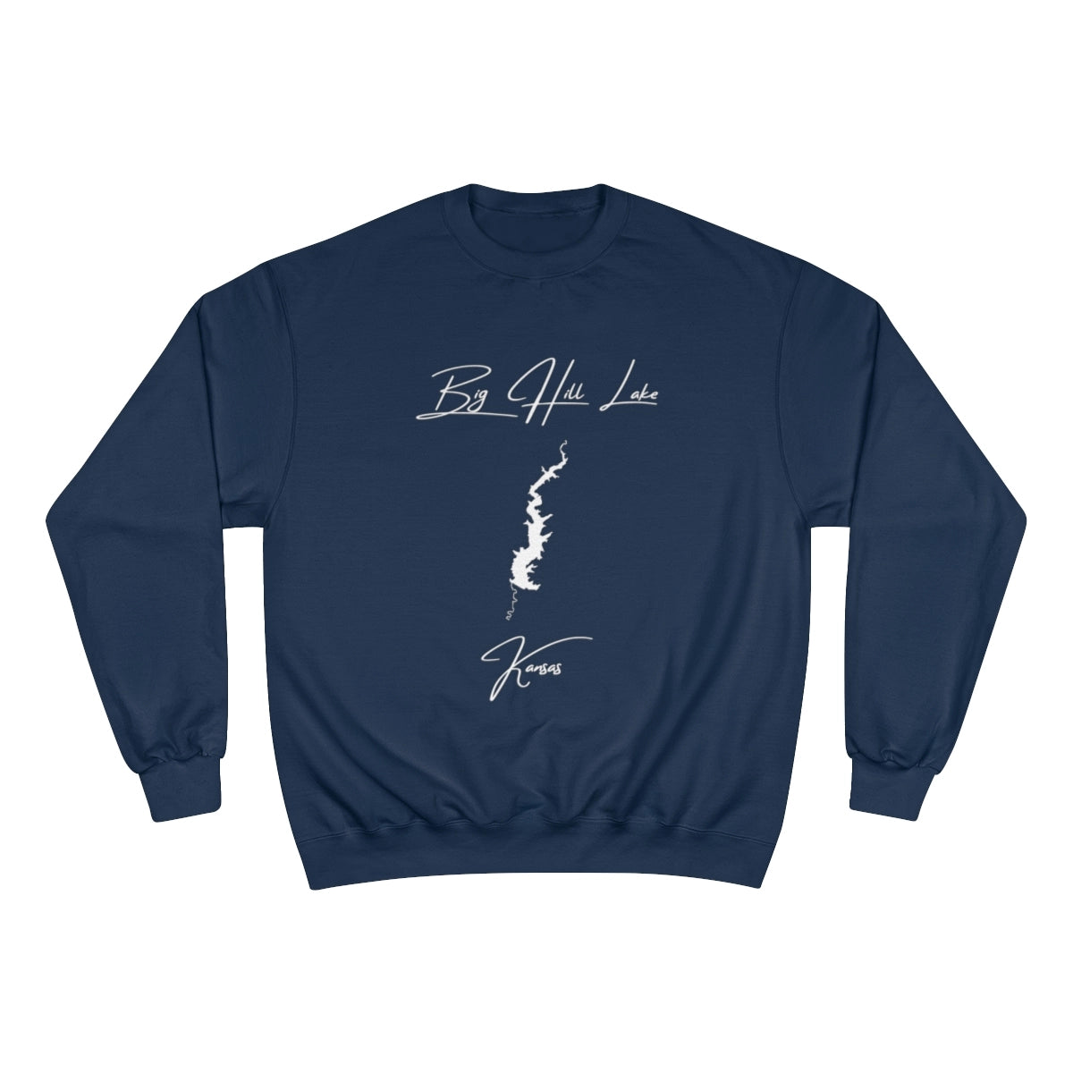 Kansas  Big  Hill  Lake  Sweatshirt  front  position  view  from  front  navy.webp