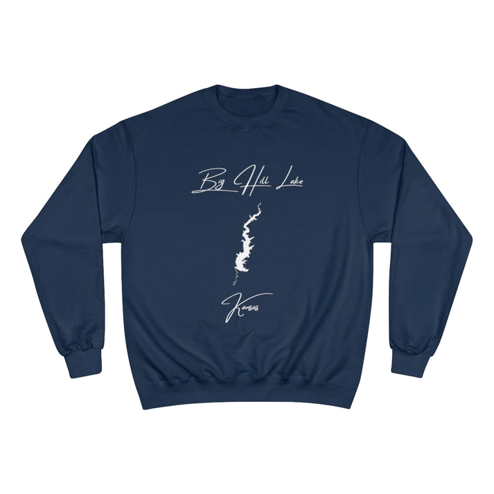 Kansas  Big  Hill  Lake  Sweatshirt  front  position  view  from  front  navy.webp