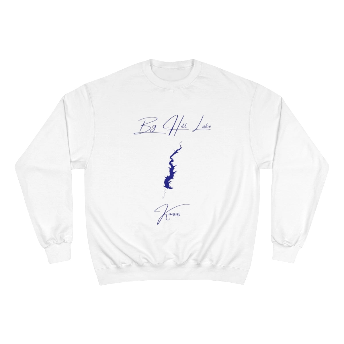 Kansas  Big  Hill  Lake  Sweatshirt  front  position  view  from  front  white.webp