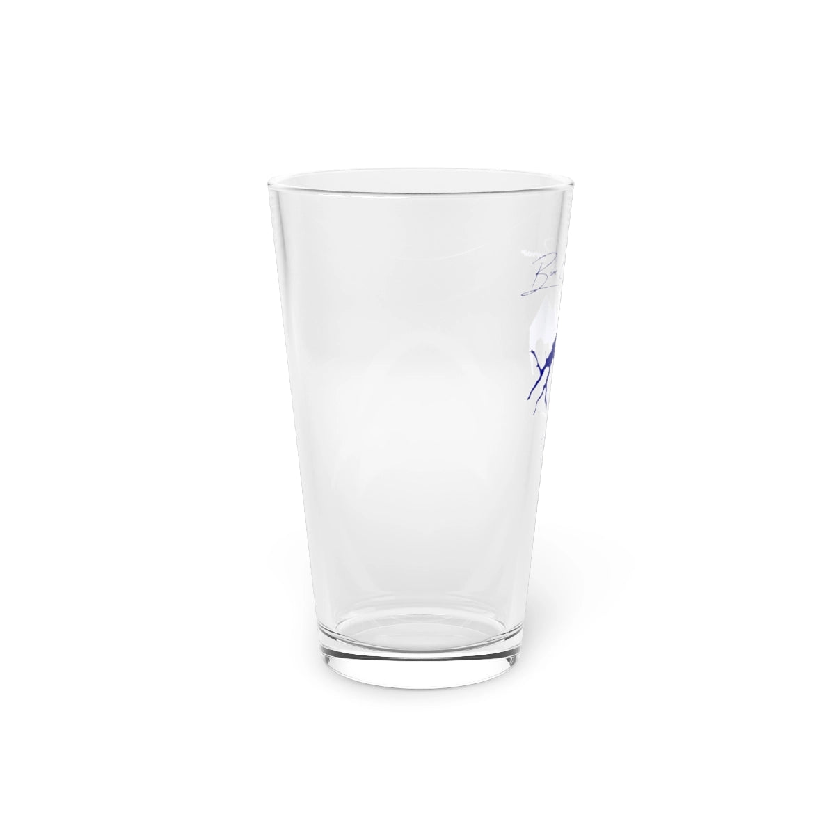 Kansas  Bone  Creek  Reservoir  16oz  Pint  Glass  front  position  view  from  left  16oz.webp