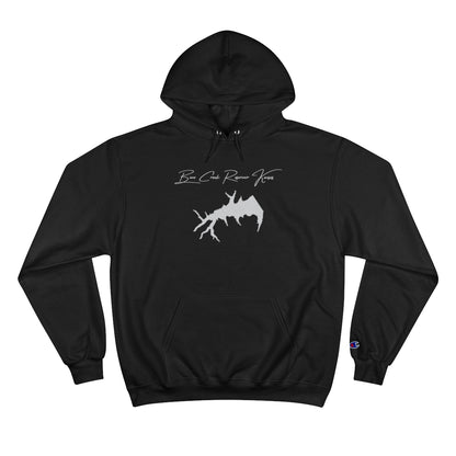 Kansas  Bone  Creek  Reservoir  Hoodie  front  position  view  from  front  black.webp