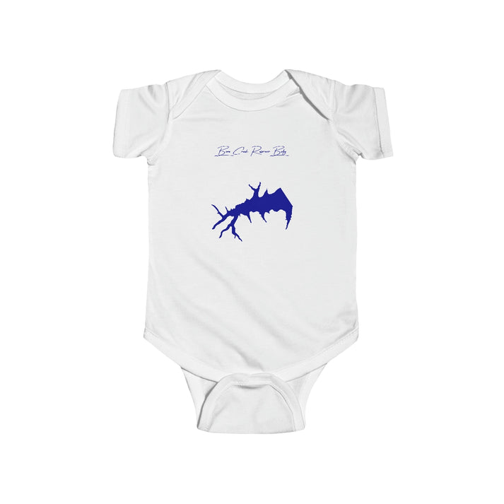 Kansas  Bone  Creek  Reservoir  Onesie  front  position  view  from  front  white.webp