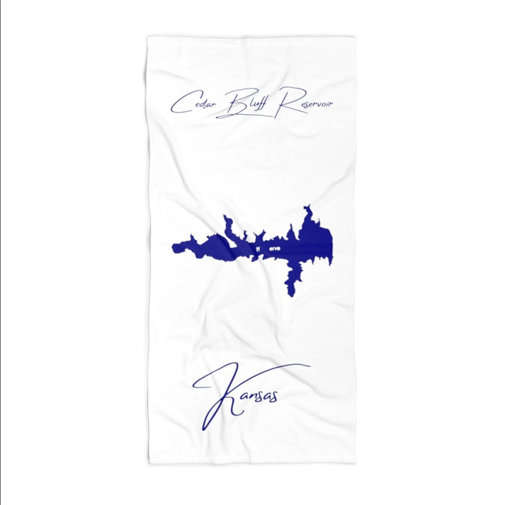Kansas  Cedar  Bluff  Reservoir  Beach  Towel  front  position  view  from  front  36  x  72.webp