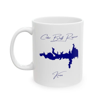 Kansas  Cedar  Bluff  Reservoir  Ceramic  Mug  other  position  view  from  left  11oz.webp