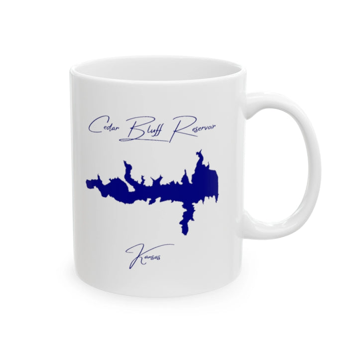 Kansas  Cedar  Bluff  Reservoir  Ceramic  Mug  other  position  view  from  right  11oz.webp