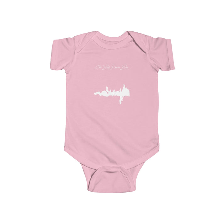 Kansas  Cedar  Bluff  Reservoir  Onesie  front  position  view  from  front  pink.webp