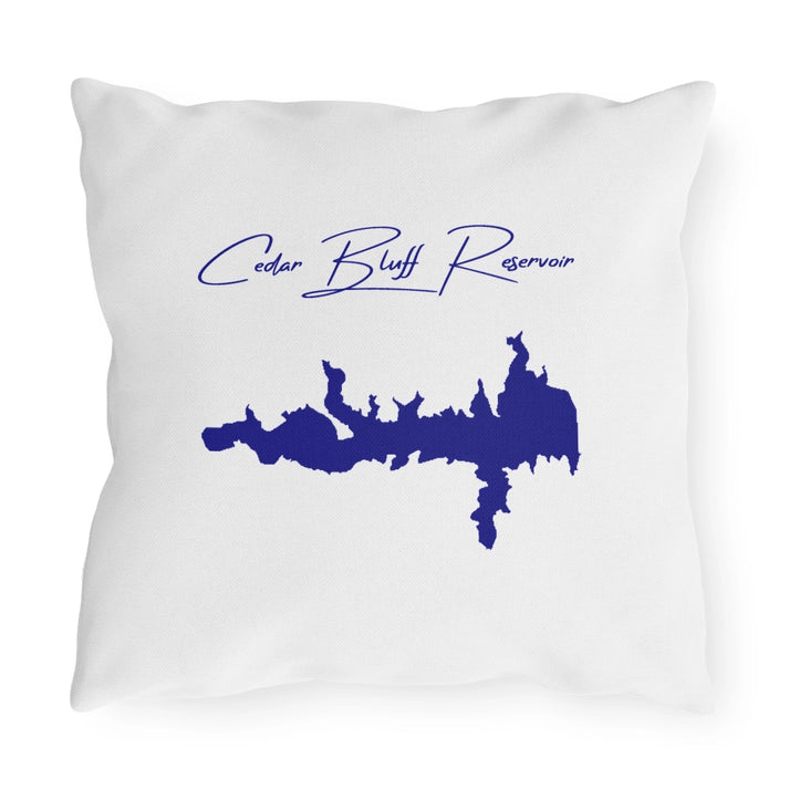 Kansas  Cedar  Bluff  Reservoir  Outdoor  Pillow  back  position  view  from  back  16  x  16.webp