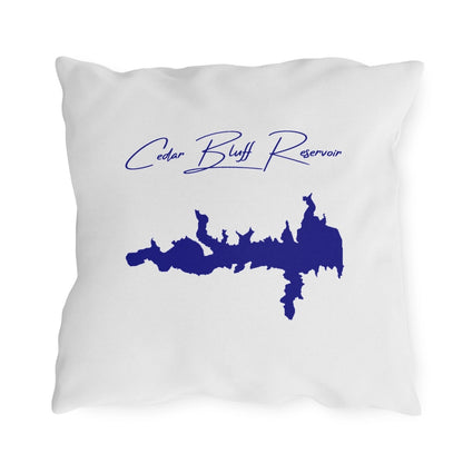 Kansas  Cedar  Bluff  Reservoir  Outdoor  Pillow  back  position  view  from  back  18  x  18.webp
