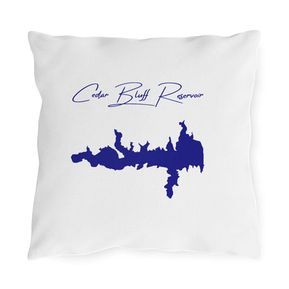 Kansas  Cedar  Bluff  Reservoir  Outdoor  Pillow  front  position  view  from  front  16  x  16.webp