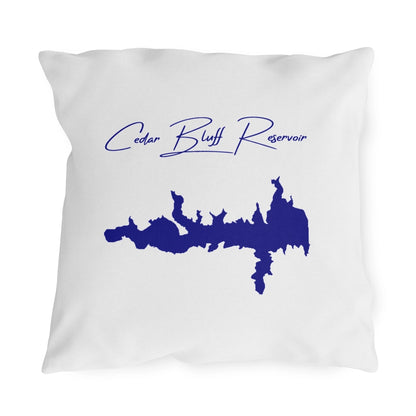 Kansas  Cedar  Bluff  Reservoir  Outdoor  Pillow  front  position  view  from  front  18  x  18.webp