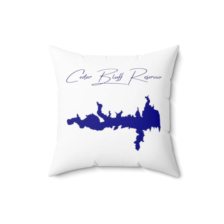 Kansas  Cedar  Bluff  Reservoir  Pillow  front  position  view  from  front  16  x  16.webp