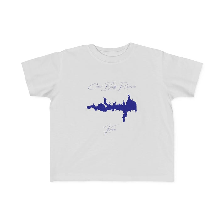 Kansas  Cedar  Bluff  Reservoir  Toddler  T-shirt  front  position  view  from  front  silver.webp
