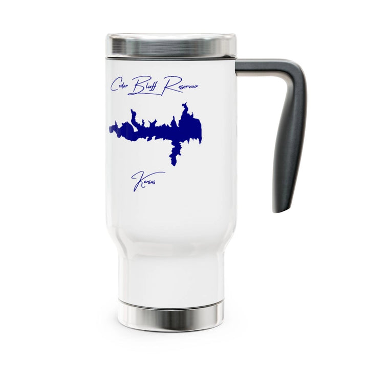 Kansas  Cedar  Bluff  Reservoir  Travel  Mug  other  position  view  from  right  14oz.webp