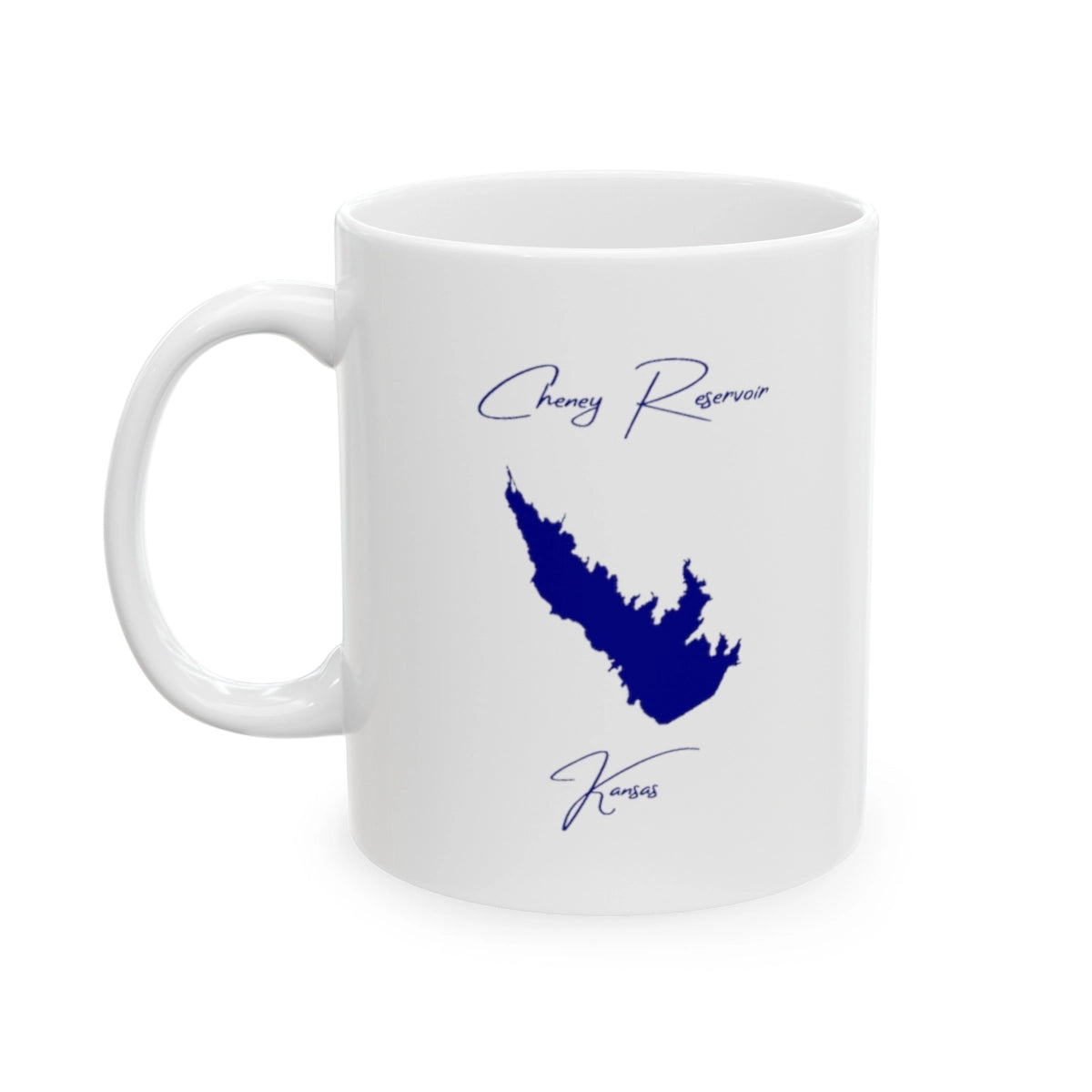 Kansas  Cheney  Reservoir  Ceramic  Mug  other  position  view  from  left  11oz.webp