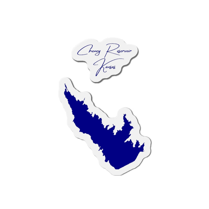 Kansas  Cheney  Reservoir  Die  Cut  Magnet  front  position  view  from  front  4  x  4.webp