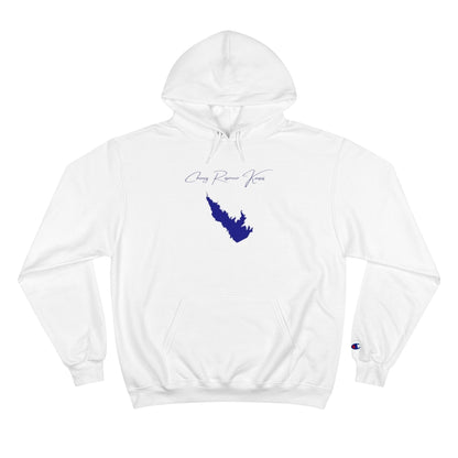 Kansas  Cheney  Reservoir  Hoodie  front  position  view  from  front  white.webp