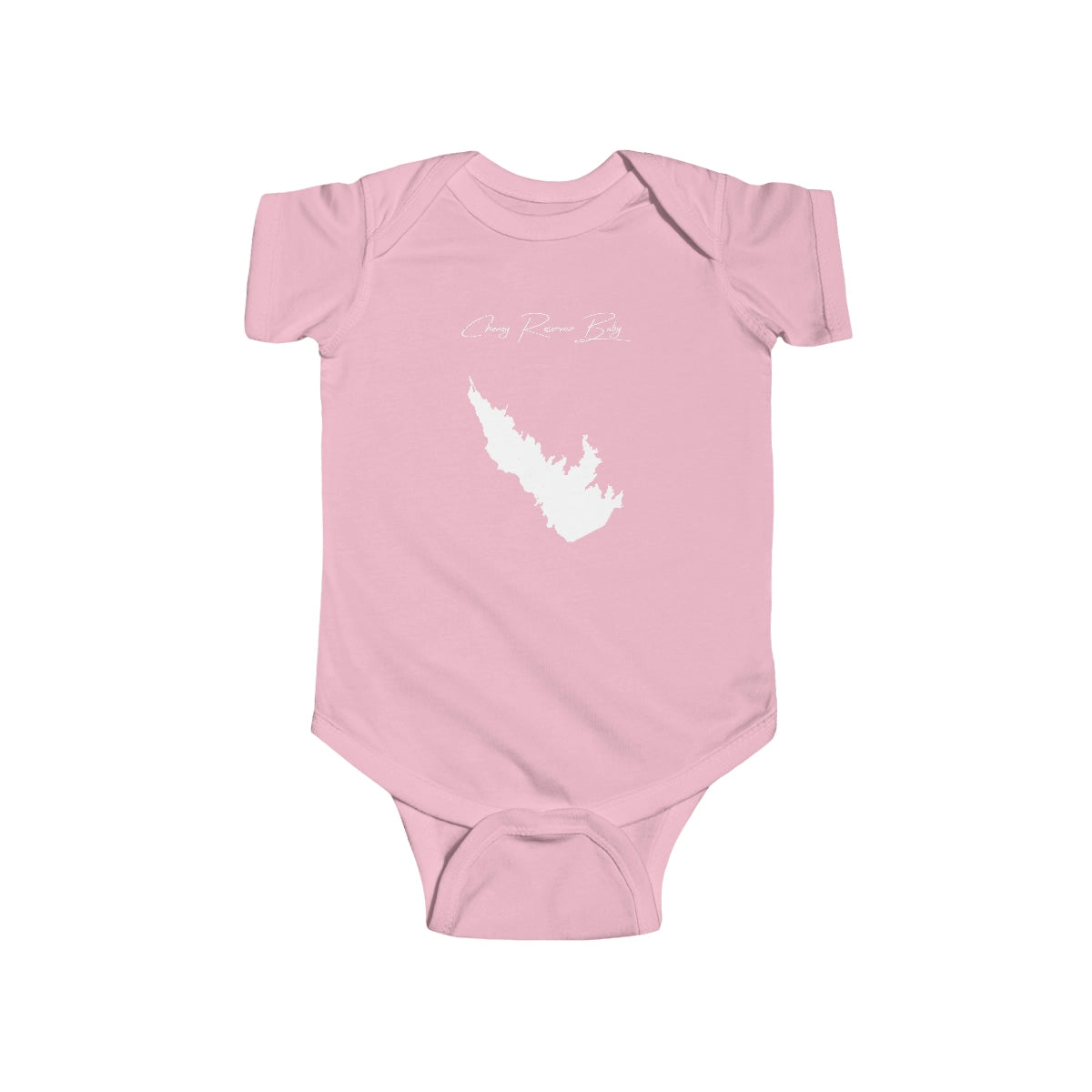 Kansas  Cheney  Reservoir  Onesie  front  position  view  from  front  pink.webp