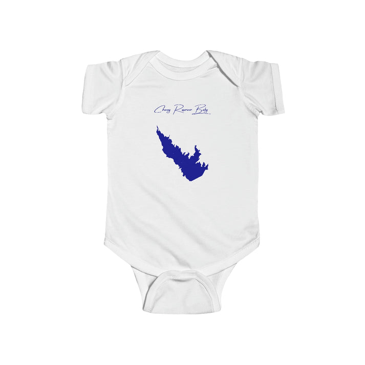 Kansas  Cheney  Reservoir  Onesie  front  position  view  from  front  white.webp