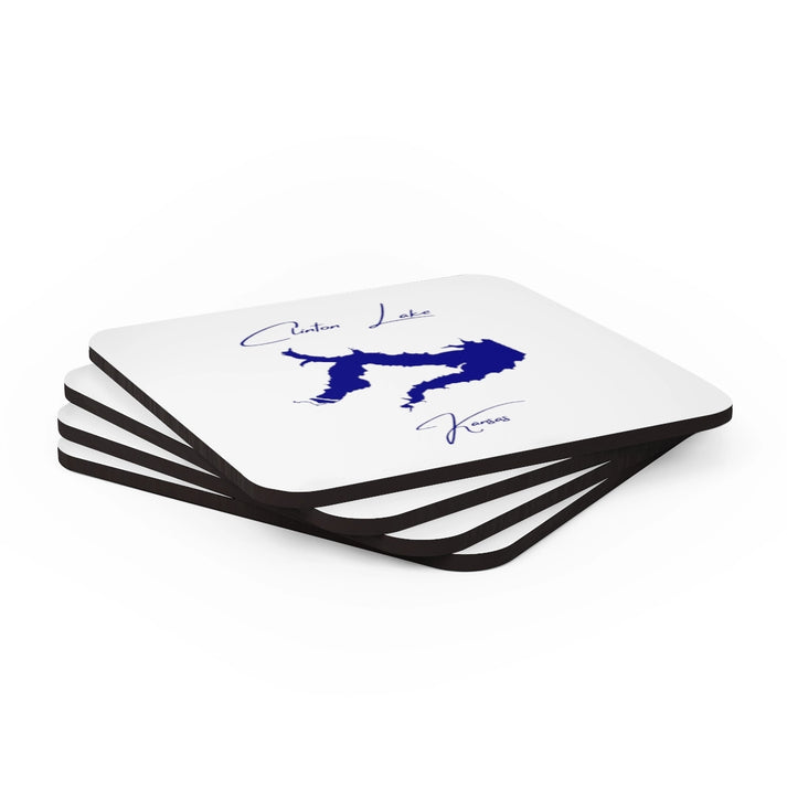 Kansas  Clinton  Lake  Coaster  Set  front  position  view  from  stacked  3.75  x  3.75.webp