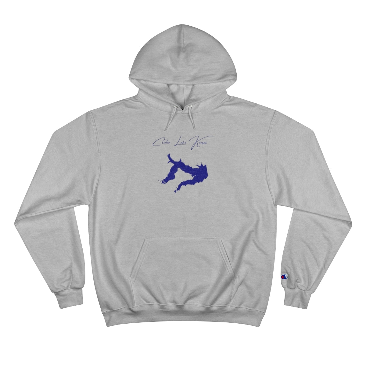 Kansas  Clinton  Lake  Hoodie  front  position  view  from  front  light  steel.webp