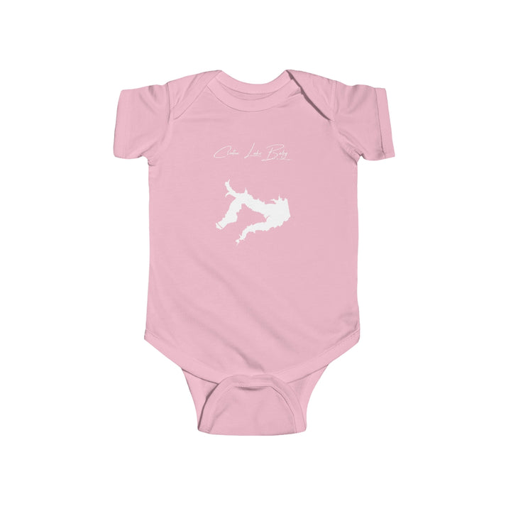 Kansas  Clinton  Lake  Onesie  front  position  view  from  front  pink.webp
