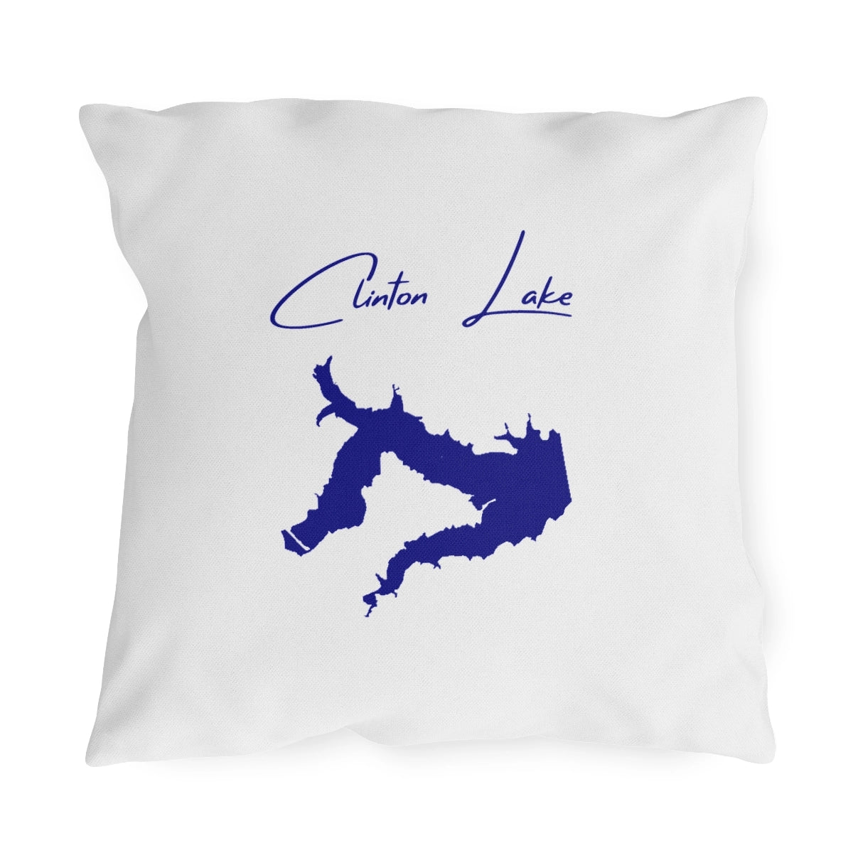 Kansas  Clinton  Lake  Outdoor  Pillow  front  position  view  from  front  18  x  18.webp
