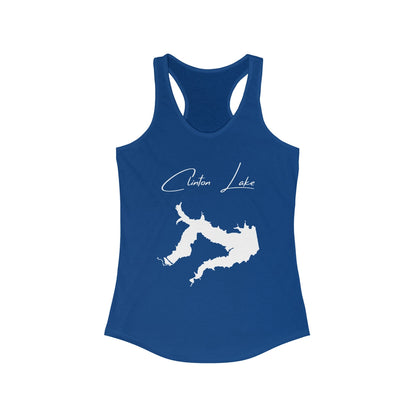 Kansas  Clinton  Lake  Racerback-Tank  front  position  view  from  front  solid  royal.webp