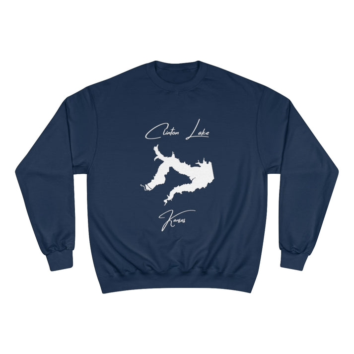 Kansas  Clinton  Lake  Sweatshirt  front  position  view  from  front  navy.webp