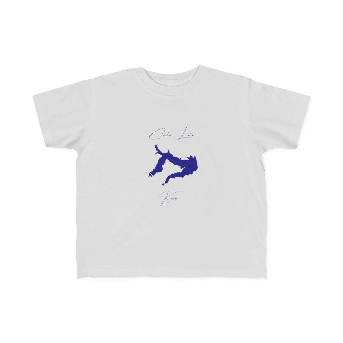 Kansas  Clinton  Lake  Toddler  T-shirt  front  position  view  from  front  silver.webp