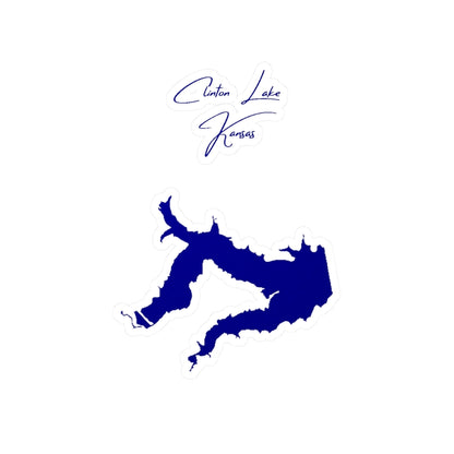 Kansas  Clinton  Lake  Vinyl  Decal  other  position  view  from  front  4  x  6.webp